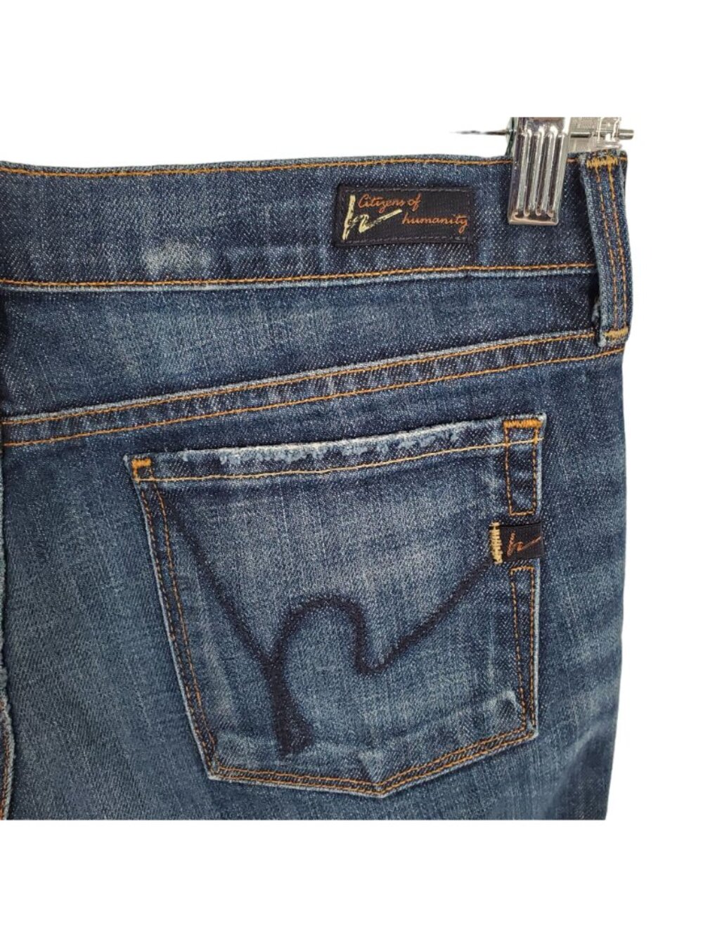 Citizens Of Humanity Womens Sz 29 Jeans Kelly #003 Low Waist Denim Cropped Blue - Picture 3 of 11